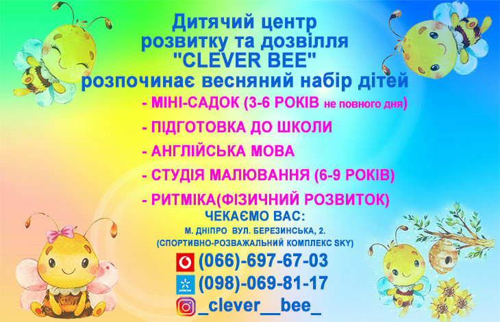 Центр розвитку/дозвілля CLEVER BEE