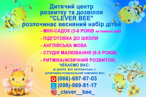Центр розвитку/дозвілля CLEVER BEE