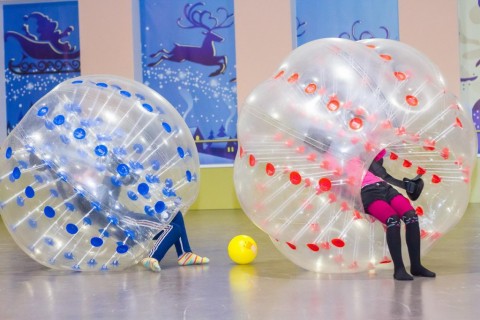 Бампербол - футбол в зорбах