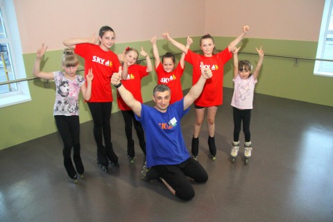 Катание на роликах 