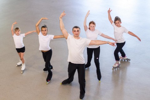 Катание на роликах 